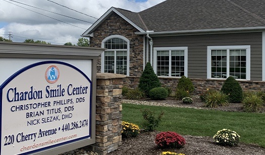 Outside view of Chardon Smile Center