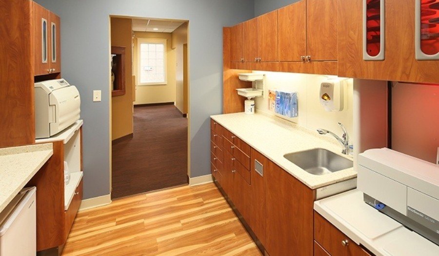 Dental lab and storage area